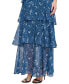 Фото #5 товара Women's Floral-Print Tiered Maxi Dress