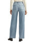 ფოტო #2 პროდუქტის Women's V-Front High Rise Wide Leg Jeans