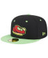 Фото #1 товара Men's Black Nashville Sounds Theme Nights Nashville Hot Chickens 59FIFTY Fitted Hat
