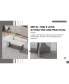 Фото #9 товара Table and chair set, modern and minimalist dining table. Imitation marble glass sticker desktop, stainless steel legs, stable and beautiful. Comfortable PU seats. DT-69