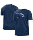 ფოტო #4 პროდუქტის Men's Navy Tennessee Titans 2022 Sideline Ink Dye T-shirt