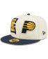 Фото #1 товара Men's Cream, Navy Indiana Pacers 2022 NBA Draft 59FIFTY Fitted Hat