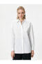 Beyaz Kadın Gömlek 4SAK60106PW