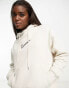 Фото #3 товара Nike Midi Swoosh phoenix fleece hoodie in light orewood brown