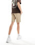 Brave Soul jersey shorts in stone