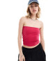 Фото #1 товара COLLUSION double lined bandeau in pink