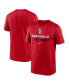 Фото #2 товара Men's Red St. Louis Cardinals 2022 Postseason Authentic Collection Dugout T-shirt