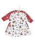 Baby Girls Cotton Dresses, Christmas Forest