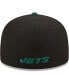 Фото #5 товара Men's Black, Green New York Jets Two-Tone Flipside 59FIFTY Fitted Hat