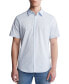 Фото #1 товара Men's Slim-Fit Stretch Stripe Button-Down Shirt