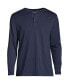 Men's Big & Tall Supima Jersey Long Sleeve Henley T-Shirt