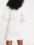 Фото #2 товара 4th & Reckless Mullings crinkle tie front beach summer dress in white