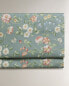 Floral print flat sheet