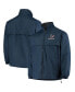 Фото #1 товара Men's Navy Houston Texans Triumph Fleece Full-Zip Jacket