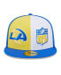 ფოტო #4 პროდუქტის Men's Gold, Royal Los Angeles Rams 2023 Sideline 59FIFTY Fitted Hat
