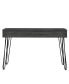 Фото #1 товара Canton 2-Drawer Writing Desk With Hairpin Legs Smokey Oak