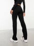 Фото #3 товара & Other Stories high waist tailored flared trousers with clean waistband in black