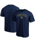 Фото #4 товара Men's Navy Milwaukee Brewers Team Logo Lockup T-shirt