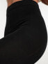 Фото #7 товара Lindex brushed inside leggings with elasticated waist in black