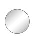 48" Wall Mounted Black Circular Mirror, For Bathroom, Living Room, Bedroom Wall Decor