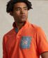 Фото #3 товара Men's Classic-Fit Mesh Graphic Polo Shirt