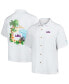 Фото #1 товара Men's White LSU Tigers Castaway Game Camp Button-Up Shirt