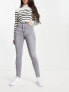 Фото #1 товара Bershka high waist skinny jean in grey