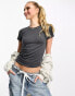 Фото #2 товара Hollister seamless t-shirt in dark grey