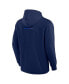 ფოტო #2 პროდუქტის Men's Navy New York Rangers Elements Lightweight Tri-Blend Fleece Hoodie