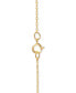 ფოტო #3 პროდუქტის Children's Princess Heart & Crown 15" Pendant Necklace in 14k Yellow and Rose Gold