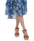 Women's Paisley-Print Ruffled Midi Dress