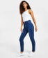Curvy High Rise Double Button Skinny Jeans