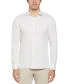 Men's Dobby Geo-Print Long-Sleeve Button-Front Shirt