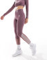 adidas Performance Hyperglam full length leggings in purple