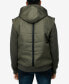 Фото #2 товара Men's Canvas Flap Pocket Full Zip Sweater Jacket with Sherpa Hood
