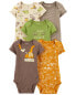 Фото #24 товара Baby 5-Pack Short-Sleeve Bodysuits 12M