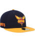 Фото #1 товара Men's Navy, Gold Charlotte Hornets Midnight 59FIFTY Fitted Hat