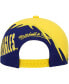 ფოტო #2 პროდუქტის Big Boys Gold and Blue Marquette Golden Eagles Spiral Snapback Hat