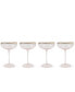 Glass Wine Coupe, 4 Piece Set