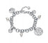 Фото #1 товара Beautiful silver bracelet with Chic beads 75274P01000