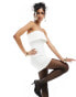 Фото #1 товара 4th & Reckless tailored bandeau fold detail mini dress in white