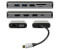 Фото #4 товара Кабель AllNet USB Type-C - HDMI - VGA - RJ-45 - USB 3.2 Gen 1 - 3840 x 2160 пикселей - MicroSD - SD серый 100W