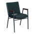 Фото #5 товара Hercules Series Heavy Duty Green Patterned Fabric Stack Chair With Arms