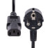 Фото #4 товара StarTech.com 1m (3ft) Computer Power Cord - 18AWG - EU Schuko to C13 Power Cord - 250V 10A - Black Replacement AC Cord - TV/Monitor Power Cable - Schuko CEE 7/7 to IEC 60320 C13 Power Cord - PC Power Supply Cable - 1 m - CEE7/7 - C13 coupler - SVT - 250 V - 10 A