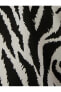 Zebra Desenli Gömlek Uzun Kollu Cep Detaylı Gizli Düğmeli