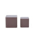 MDF Nesting Table Set Of 2 Chocolate Brown