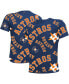 ფოტო #2 პროდუქტის Big Boys and Girls Navy Houston Astros Allover Team T-shirt