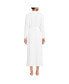 ფოტო #2 პროდუქტის Women's Cotton Long Sleeve Midcalf Robe