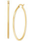 ფოტო #3 პროდუქტის 14k Gold Hoop Earrings, 40mm