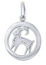 Фото #1 товара Silver pendant zodiac sign Capricorn - round SILVEGOB10283S01